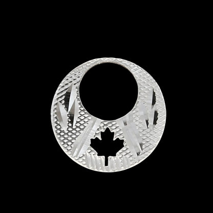 Real Sterling Silver trendy Round Moon Shaped Nattiyan (Nanti) men women earring