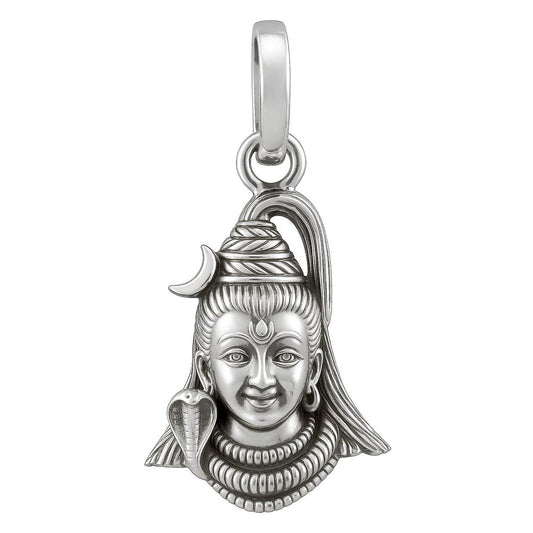 925 Real Sterling Silver Lord Shiva Pendant