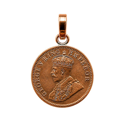 Old Copper Coin Pendant for Astrology