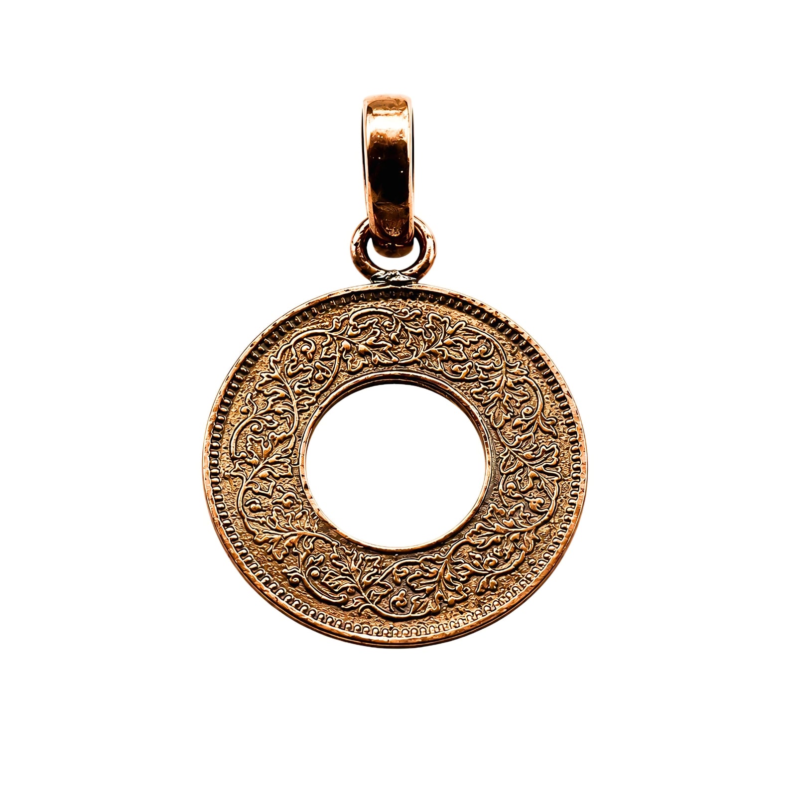 Coin Pendant with hole for Astrology in Real Copper – Karizma Jewels