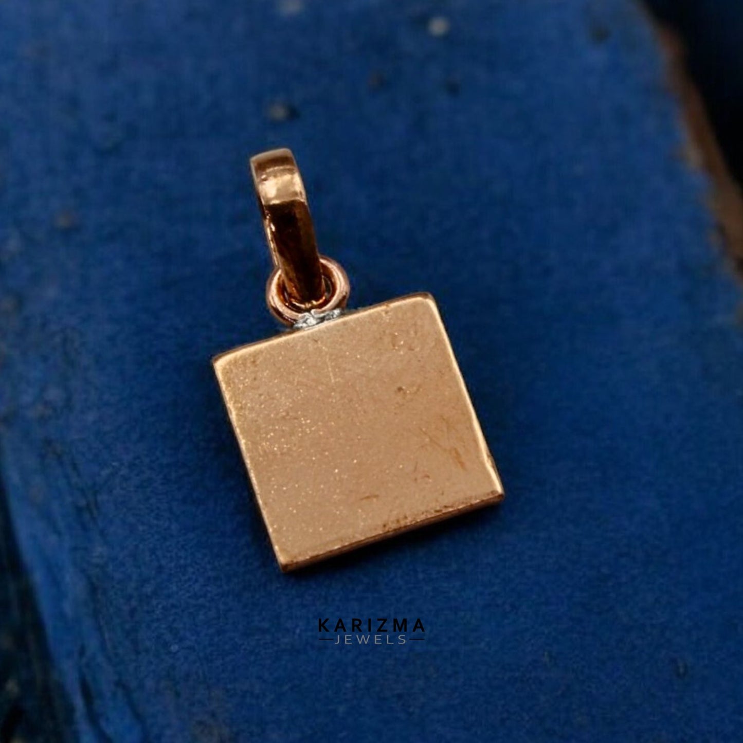 Copper square piece pendant for lal kitab and astrology remedy