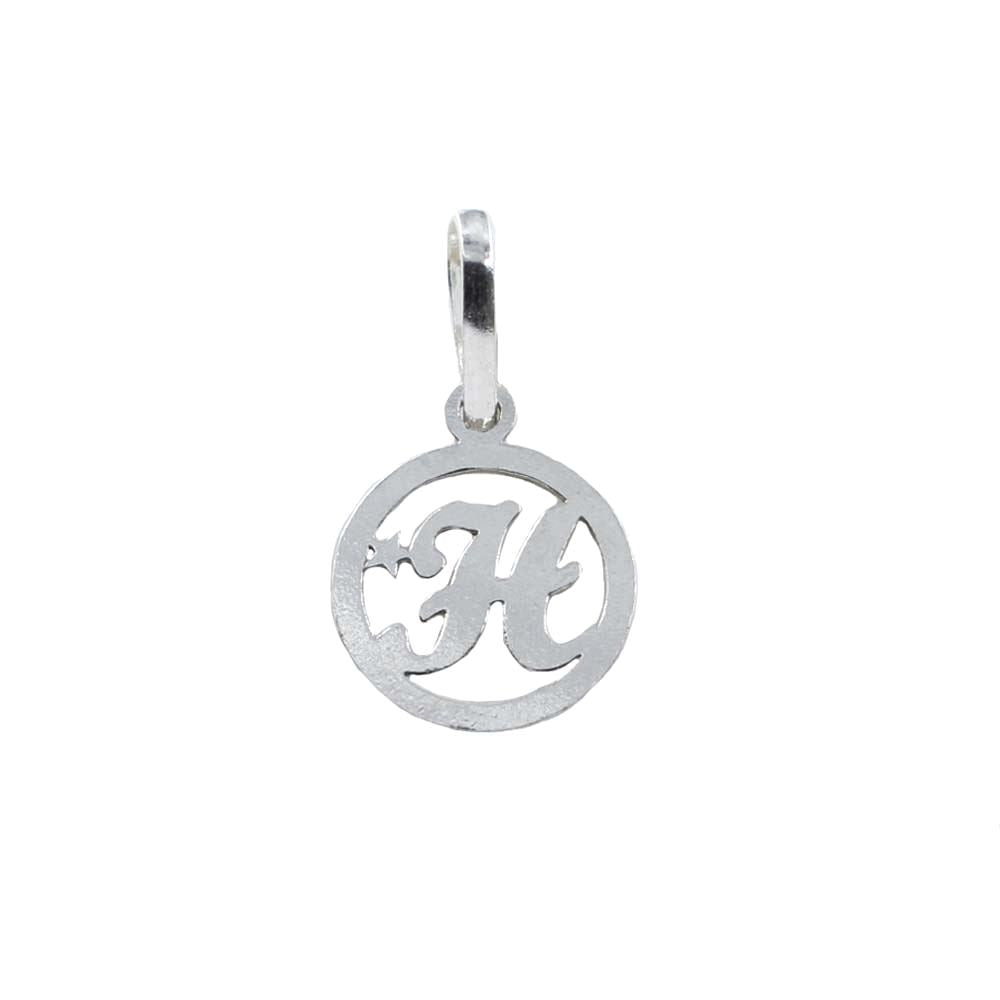 Real Sterling Silver Alphabet Letter Pendant - Select your Alphabet