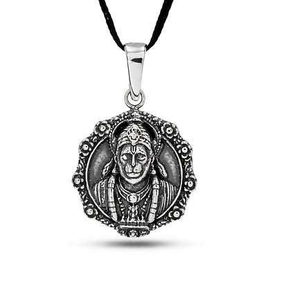 Oxidised 925 Sterling Silver Maha Bajrangbali Pavanputra Pendant