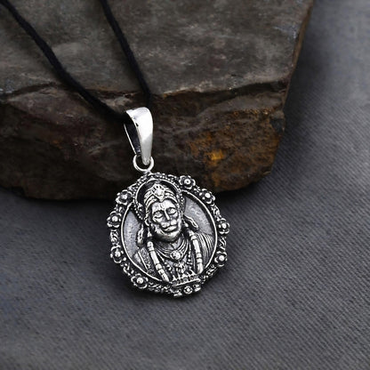 Oxidised 925 Sterling Silver Maha Bajrangbali Pavanputra Pendant