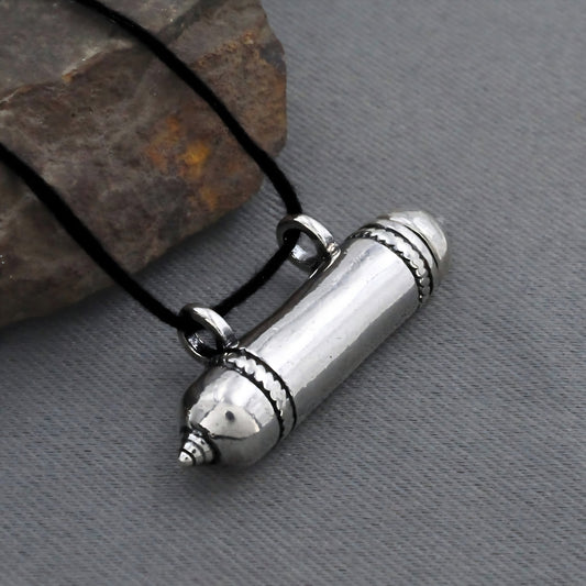 Oxidized 925 Silver Openable Taweez Kavach Pendant