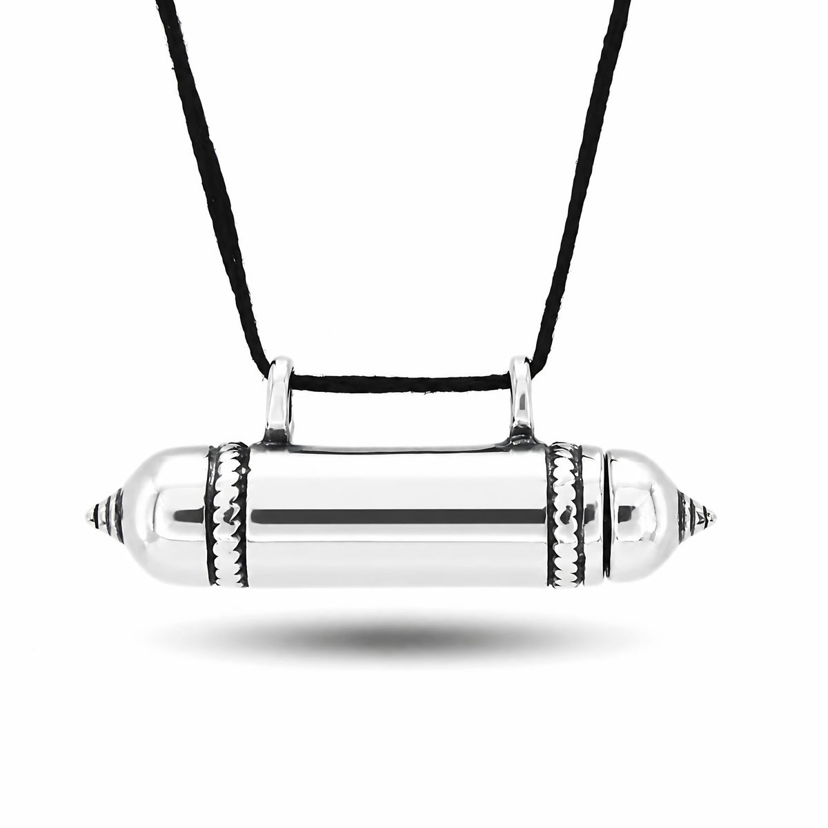 Oxidized 925 Silver Openable Taweez Kavach Pendant