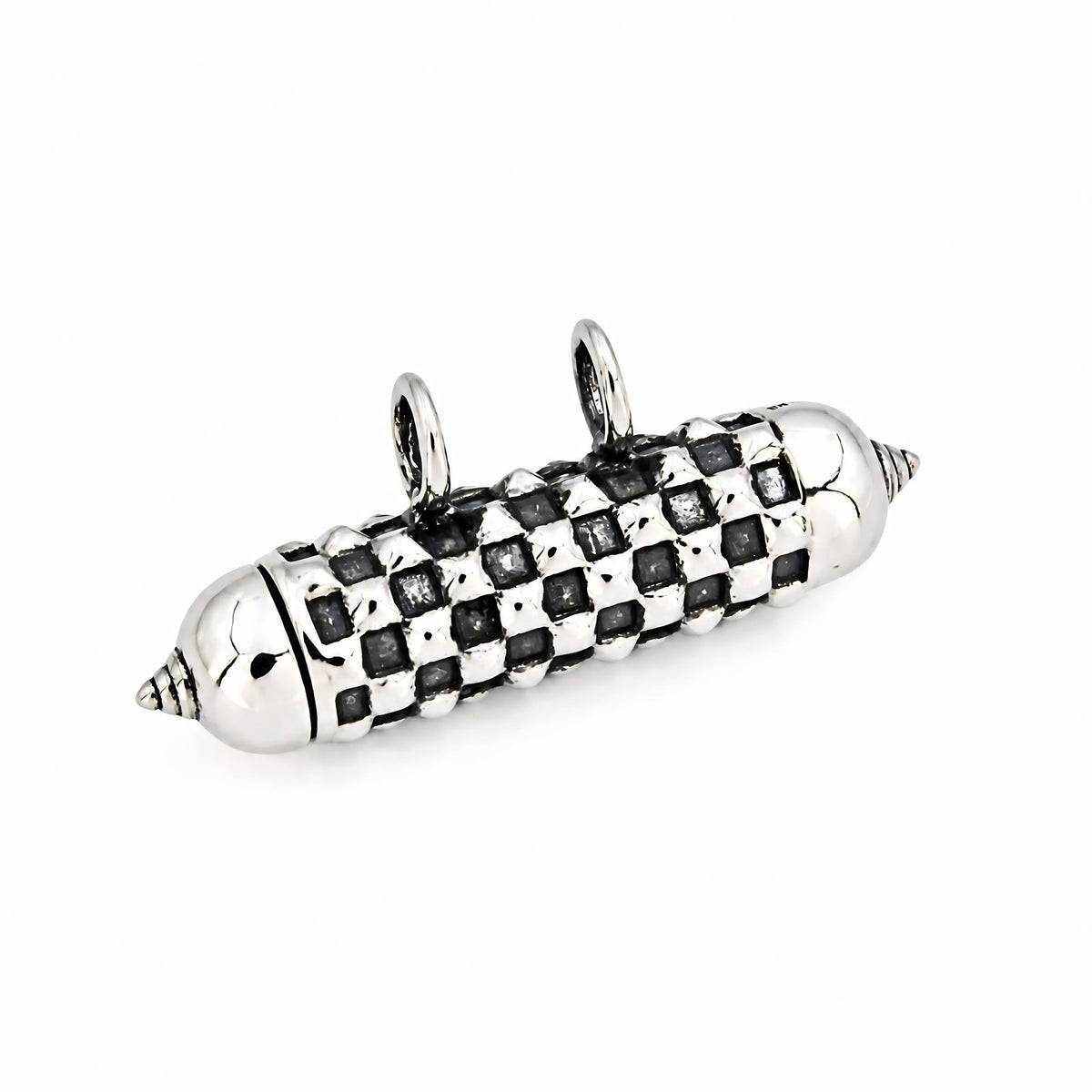 Oxidized 925 Silver Prayer Box Taweez Kavach Pendant
