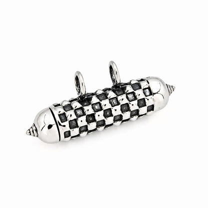 Oxidized 925 Silver Prayer Box Taweez Kavach Pendant