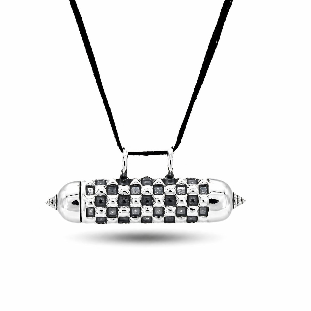Oxidized 925 Silver Prayer Box Taweez Kavach Pendant