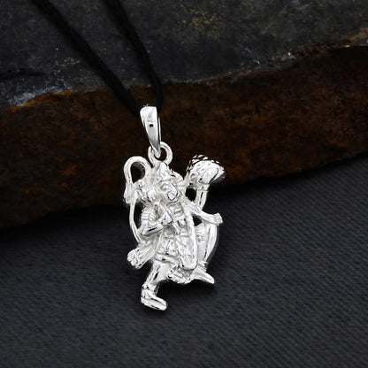 Bajrangbali Flying Pose 925 Sterling Silver Pendant