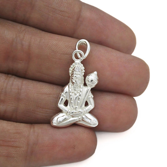 Blessed Lord Hanuman 925 Sterling Silver Pendant
