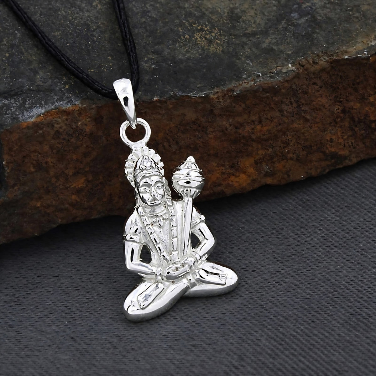 Blessed Lord Hanuman 925 Sterling Silver Pendant