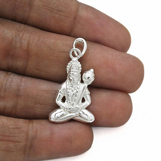 Blessed Lord Hanuman 925 Sterling Silver Pendant