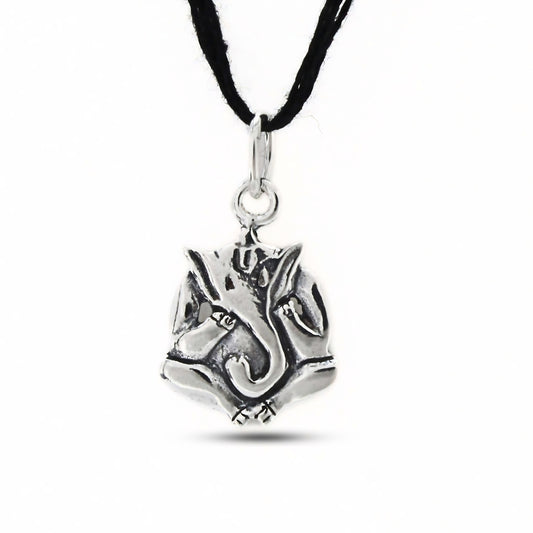 Classic Antique Ganesha 925 Sterling Silver Pendant