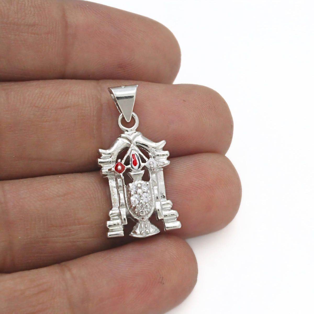 Lord Venkateswara 925 Silver Devotional Pendant