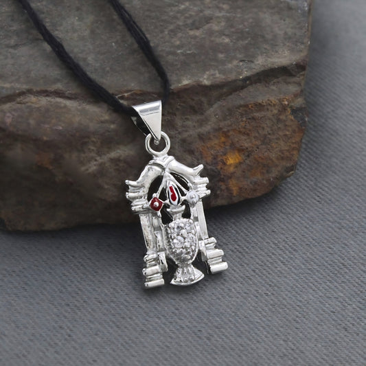 Lord Venkateswara 925 Silver Devotional Pendant