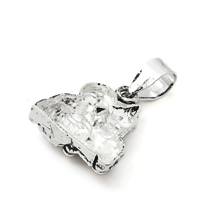 925 Real Sterling Silver Oxidized Shiv Parvati pendant