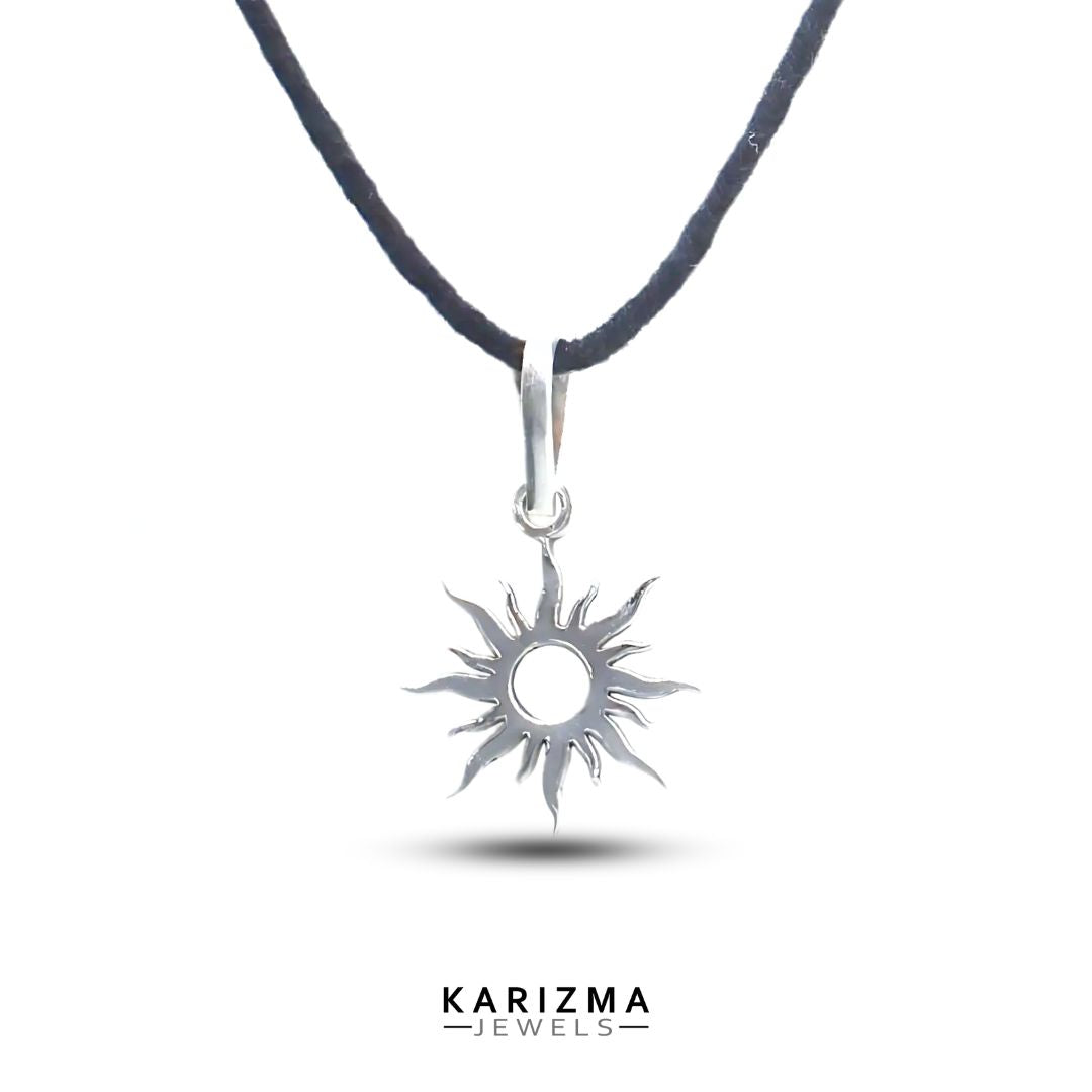 Pure Silver Sun -Suraj Pendant Used for Astrology and Red Book Remedy.