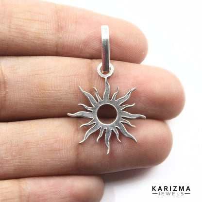 Pure Silver Sun -Suraj Pendant Used for Astrology and Red Book Remedy.