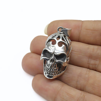 925 Real Silver Men's fabulous Silver Oxidized fabulous Skull Pendant