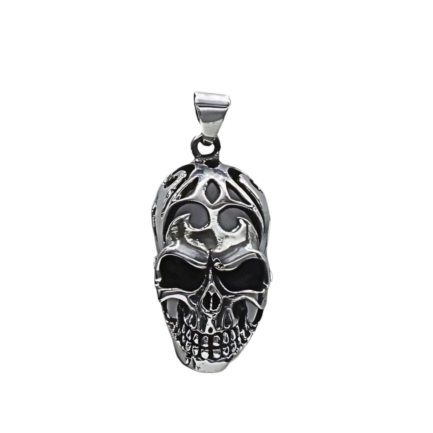 925 Real Silver Men's fabulous Silver Oxidized fabulous Skull Pendant