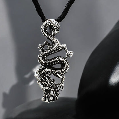 Real Silver Oxidized  gorgeous dragon charms Pendant