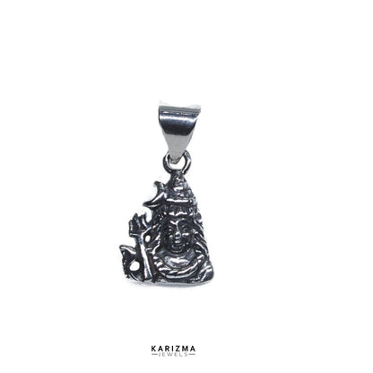 925 Sterling Silver Oxidized fabulous Small Shiva Pendant