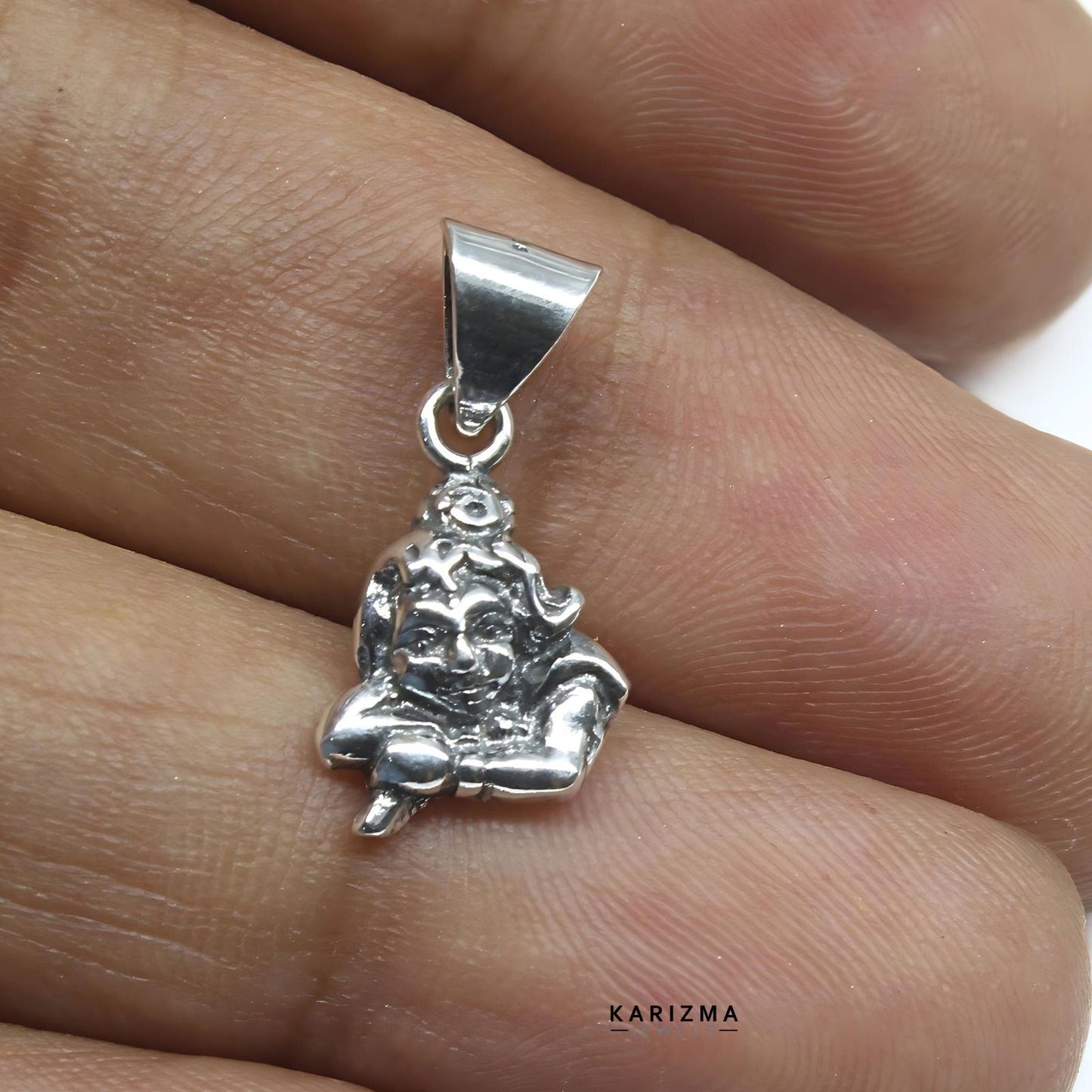 925 Sterling Silver Best gifting Oxidized Sri Krishna Pendent