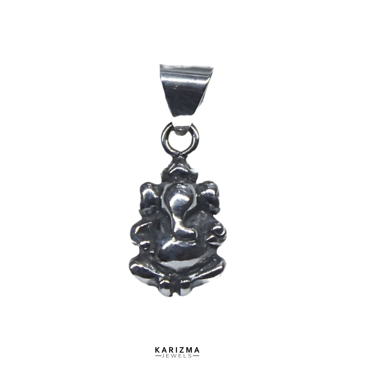 925 Sterling Silver Hindu Lord Ganesha Oxidized pendant Excellent gifting jewellery