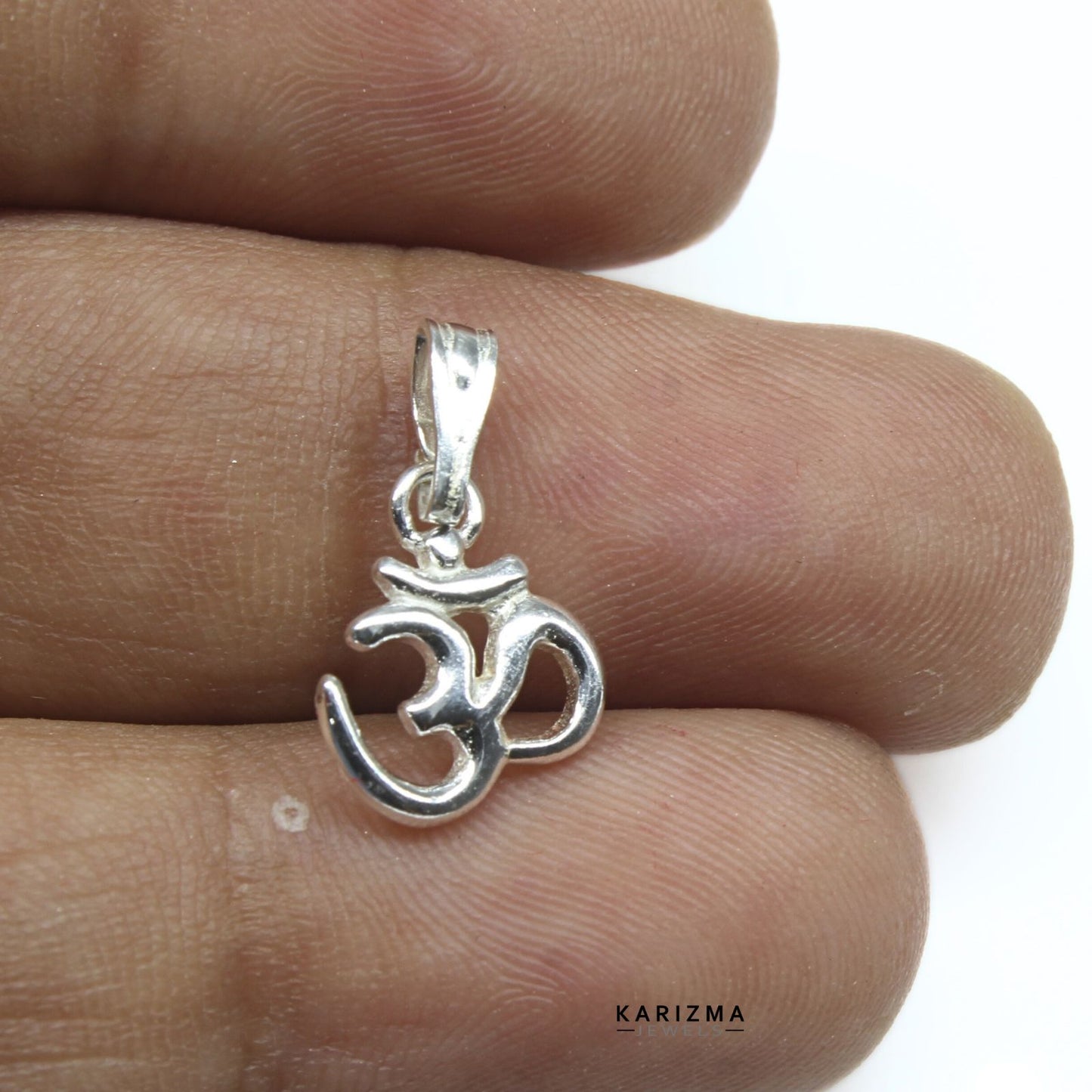 925 Sterling Silver excellent gifting handmade Small OM Pendant