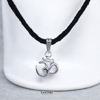 925 Sterling Silver excellent gifting handmade Small OM Pendant