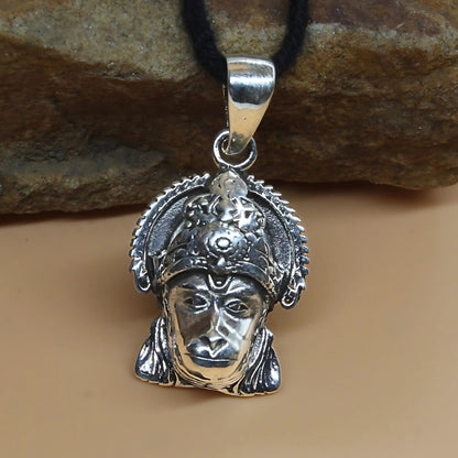 Real Silver Oxidized Hanuman Face daily Wear Excellent gifting Pendant