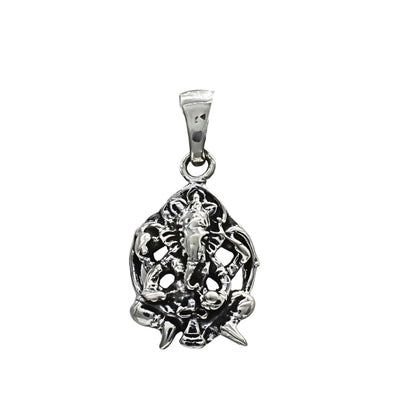 Real Silver Lord Ganesha Oxidized Excellent gifting Unisex Pendant