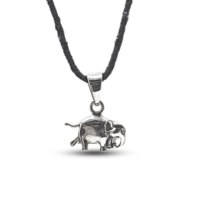 925 Real Silver handmade Vintage Look Elephant unisex Pendant