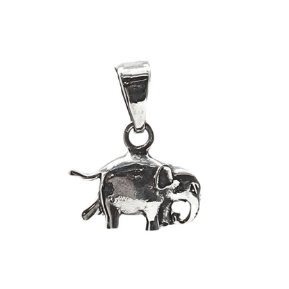 925 Real Silver handmade Vintage Look Elephant unisex Pendant