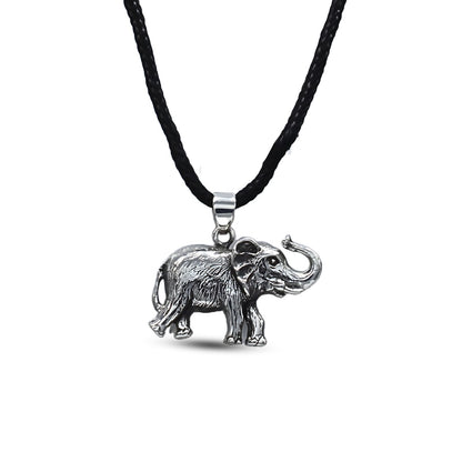 925 Real Silver designer Oxidized Elephant gifting Unisex Pendant