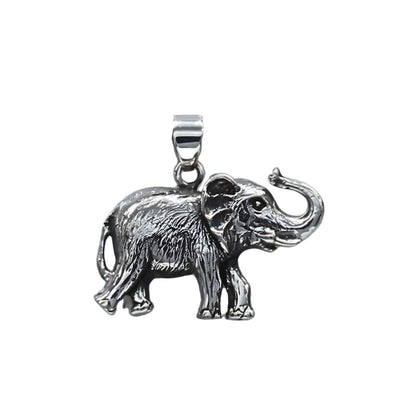 925 Real Silver designer Oxidized Elephant gifting Unisex Pendant