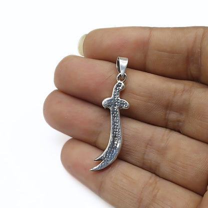 Real Silver Excellent handmade Sword design Unisex Pendant