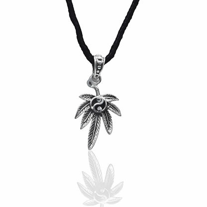 Amazing Palm Tree Real Silver Unisex Pendant