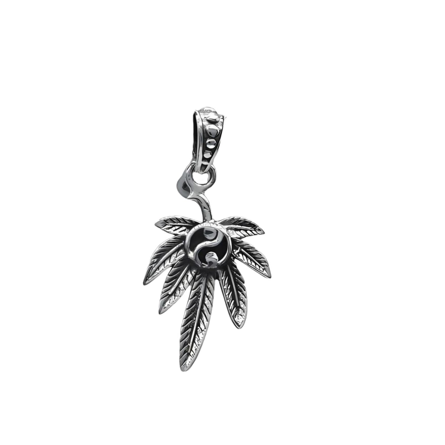 Amazing Palm Tree Real Silver Unisex Pendant