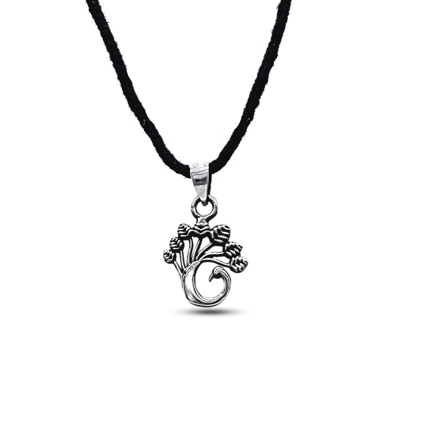 Real Silver Peacock Design Excellent gifting Unisex Small Pendant