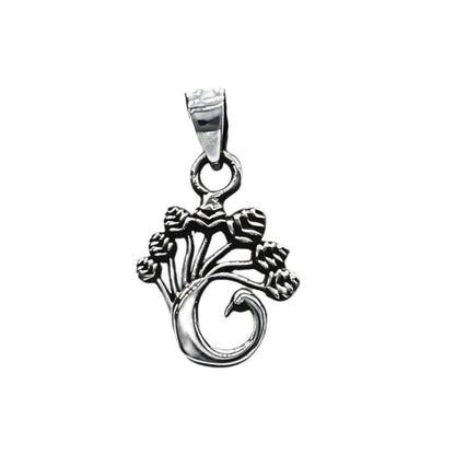 Real Silver Peacock Design Excellent gifting Unisex Small Pendant