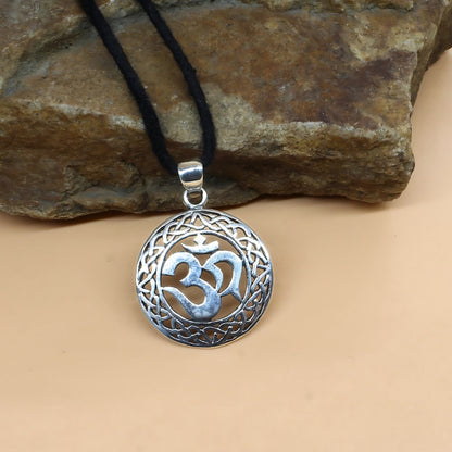 Om Pendant in 925 Real Silver Unisex Best Religious Gifting Jewellery