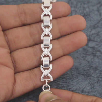 925 Sterling Silver Men's Gifting Link Chain Bracelet