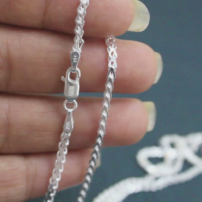 925 Sterling Silver women Stylish Neck chain 20"