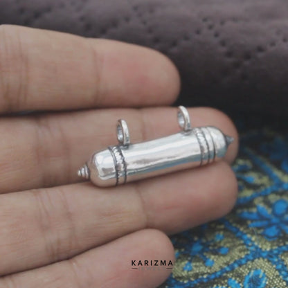 Oxidized 925 Silver Openable Taweez Kavach Pendant