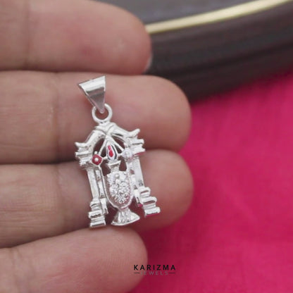 Lord Venkateswara 925 Silver Devotional Pendant