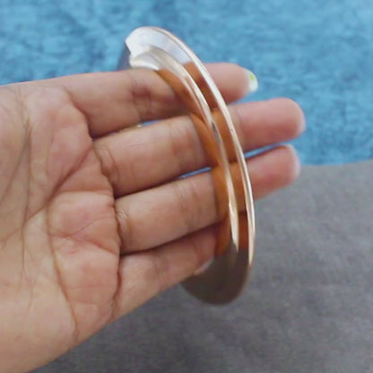 Heavy Chakri Type Plain Copper Kada for Men