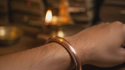Jointless Copper Round Bangle bejod tamba ka kada for astrology