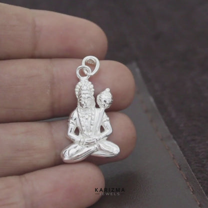 Blessed Lord Hanuman 925 Sterling Silver Pendant